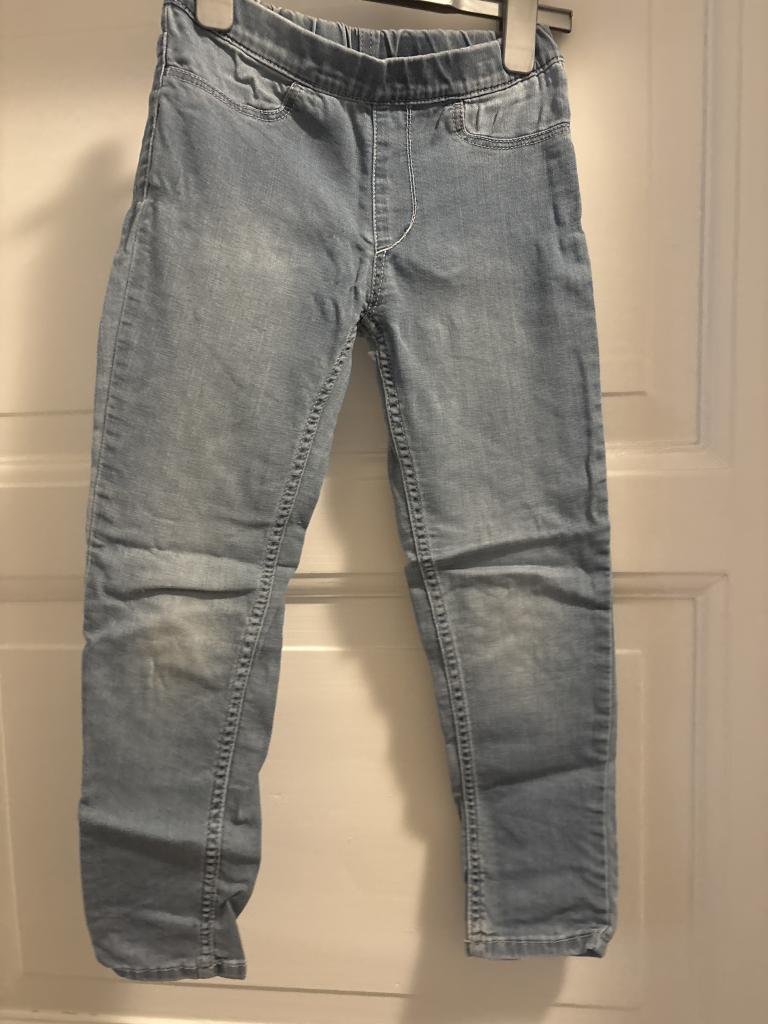 Blå H&M denimleggings
