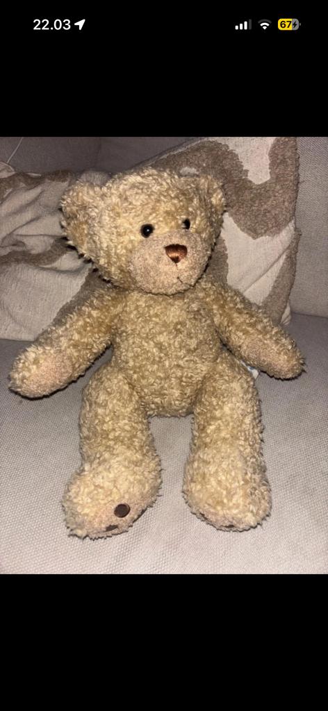 Beige buildabear bamse