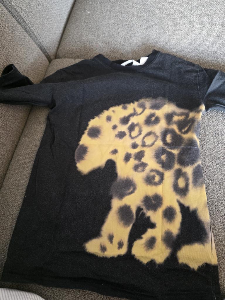 H&M bluse med leopard