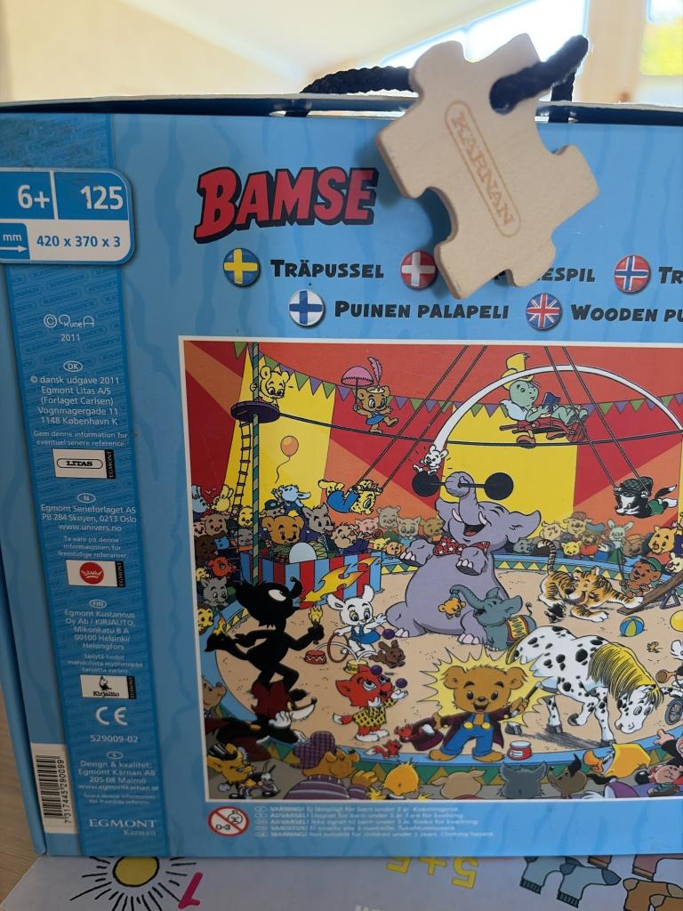 Bamse træpuslespil