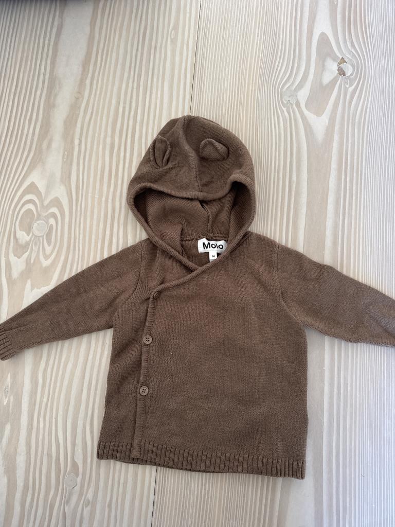 Molo strikbluse m/hætte