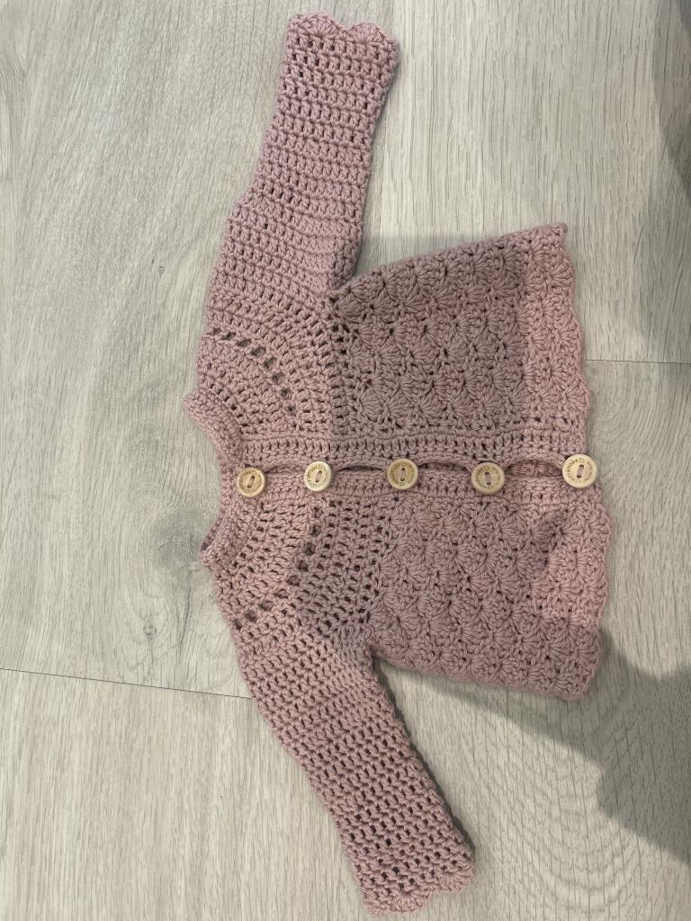 Strikket cardigan str 48