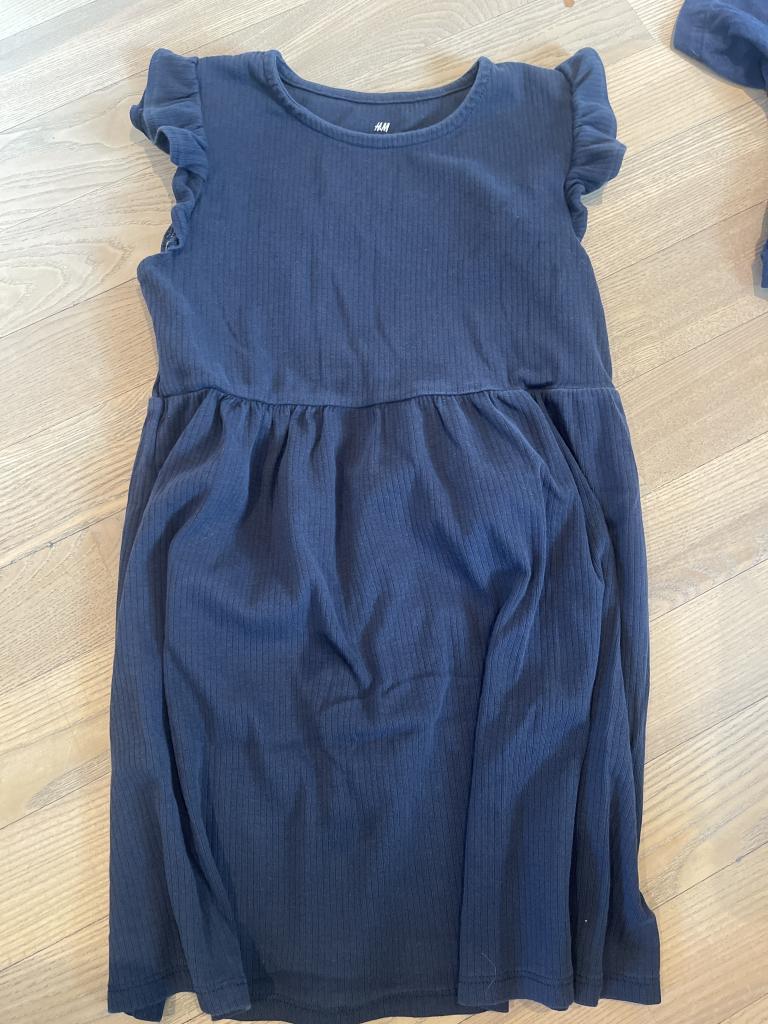 H&M blå kjole 122/128