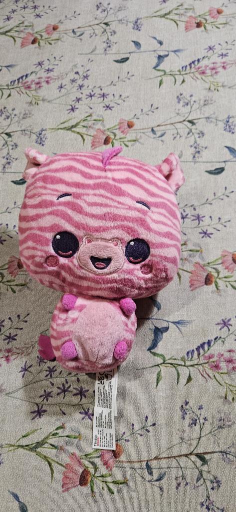 Bamse lyserød zebra-kat