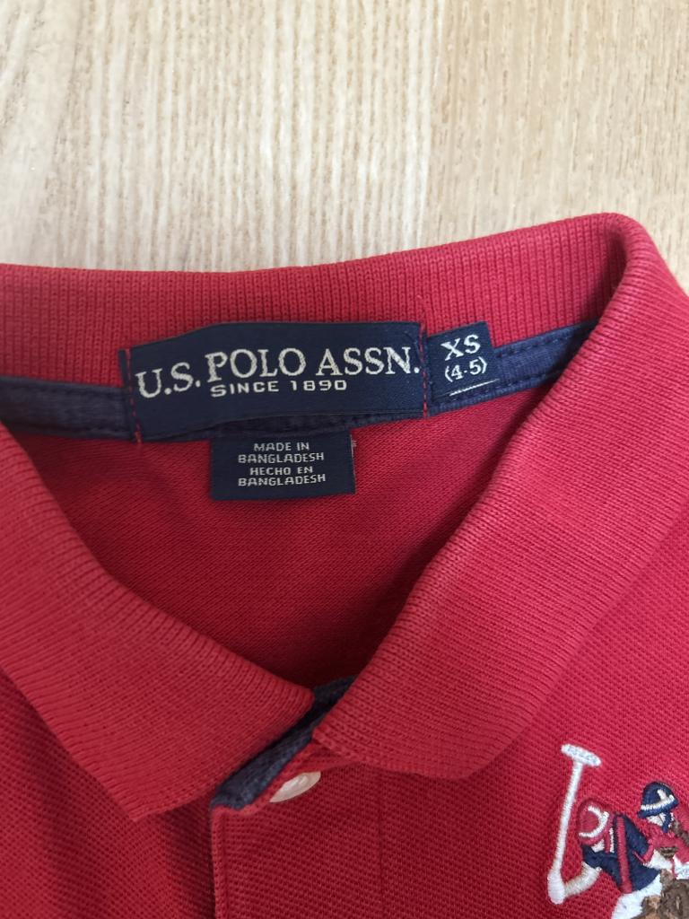 U. S. Polo rød 4-5 år