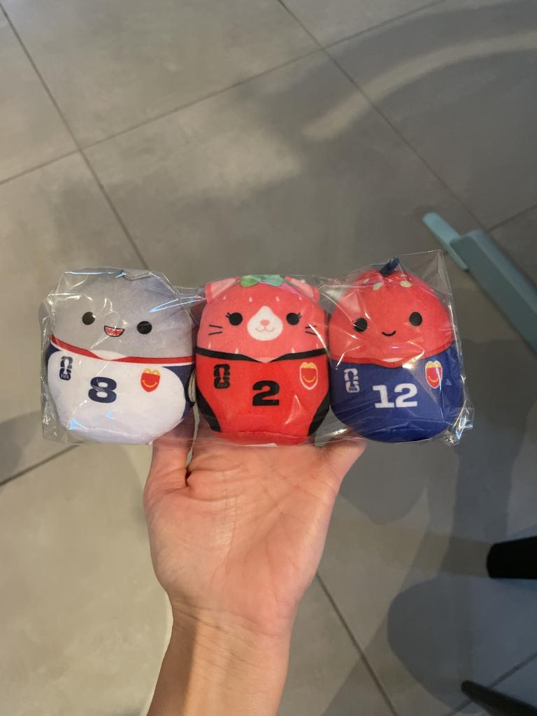 3 x VM squishmallow