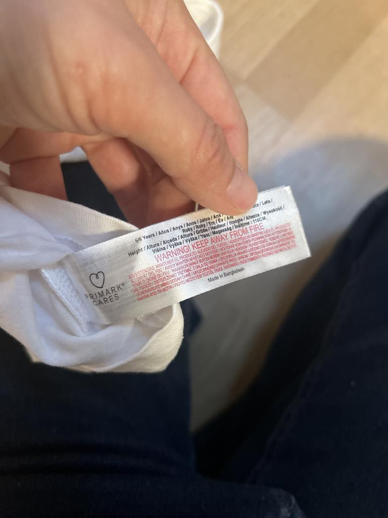 P Hvid undertrøje 116