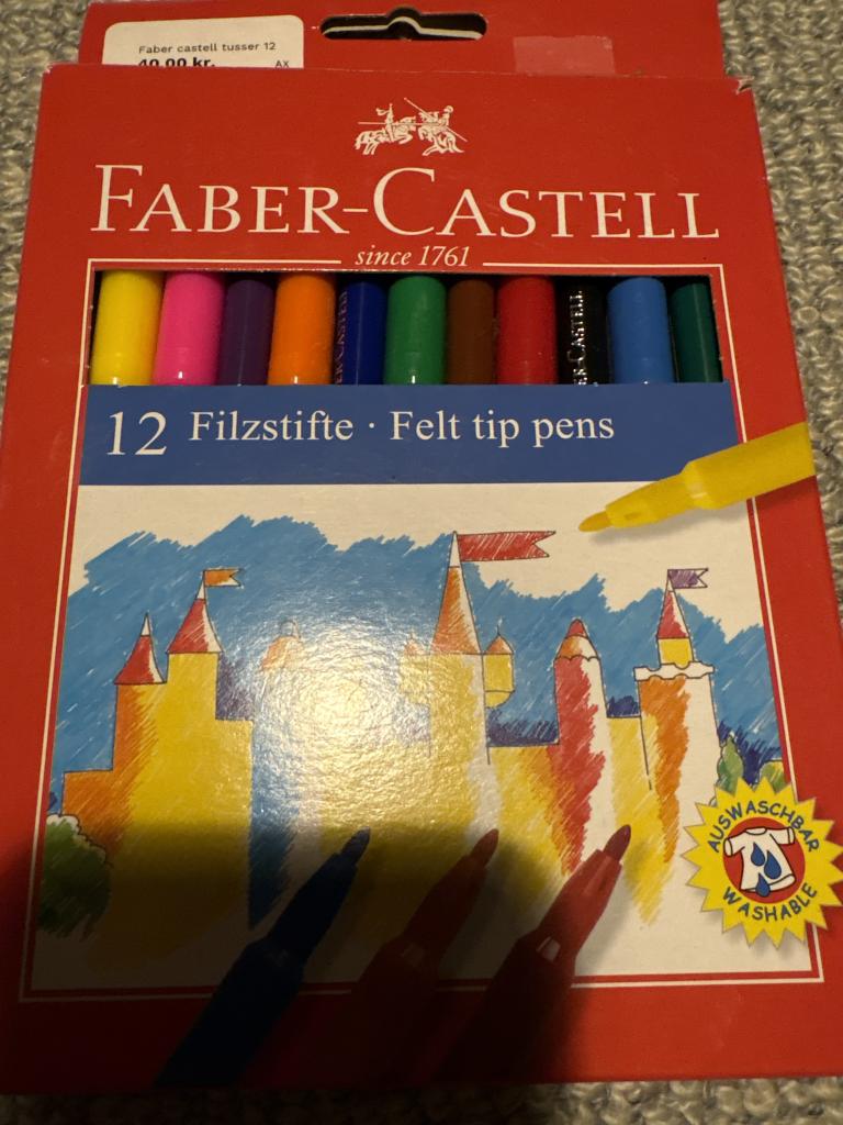 12 Faber-Castell tuscher