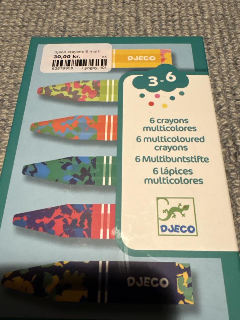6 Djeco farveblyanter