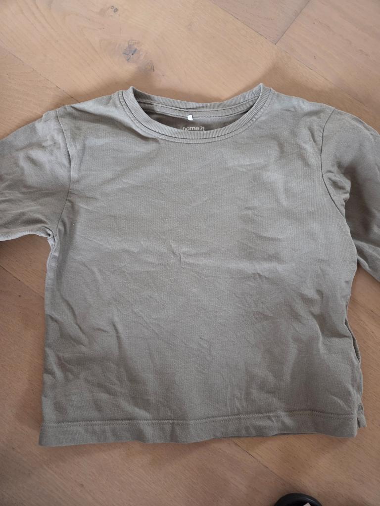 NI t shirt støvet grøn 92