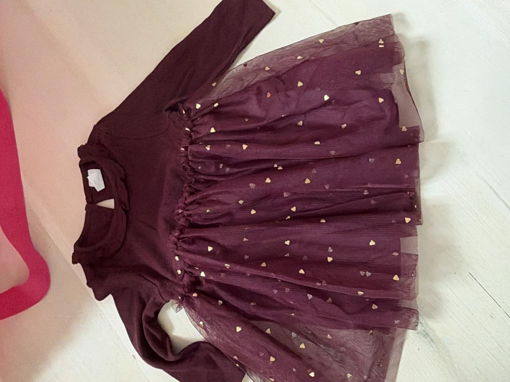 H&M mørk rød hjerter 74