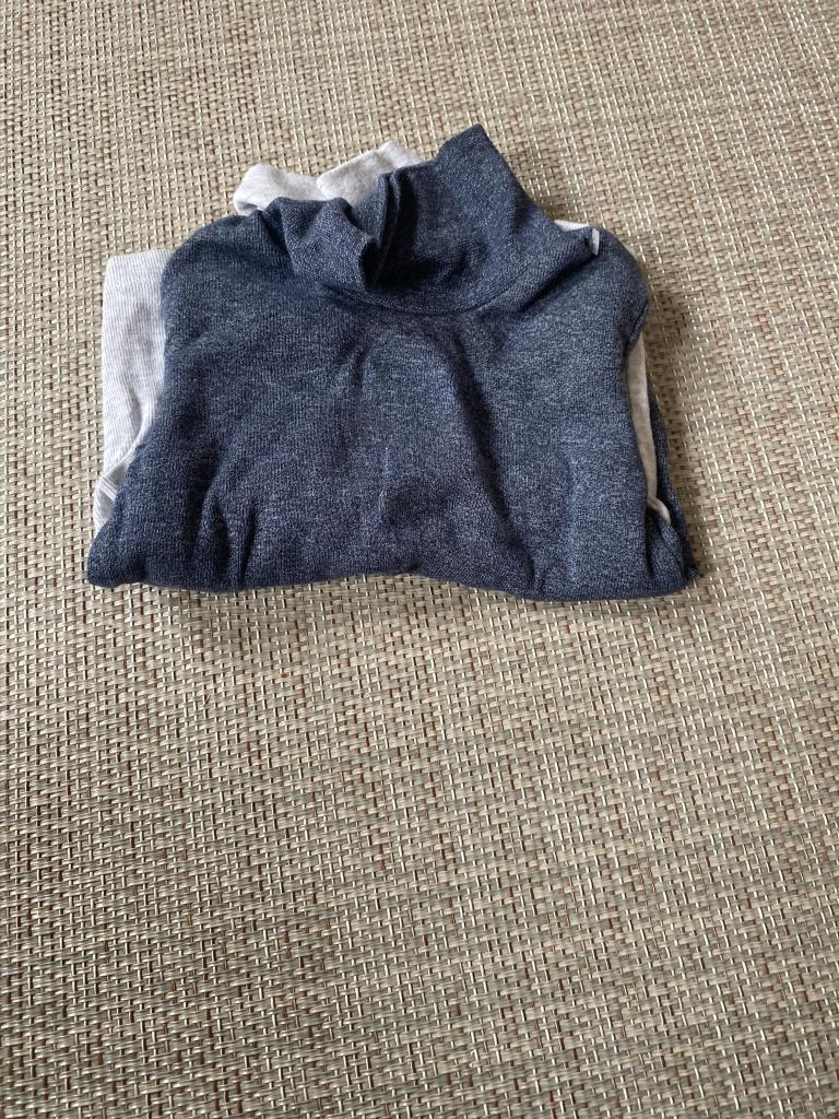 2 x høj hals bluse