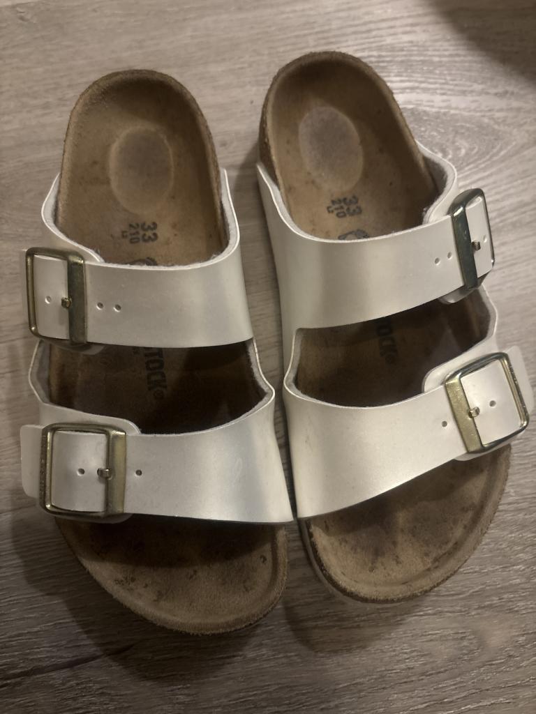 Hvid Birkenstock sandal