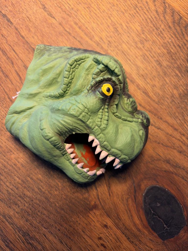 Dinosaur-hånddukke