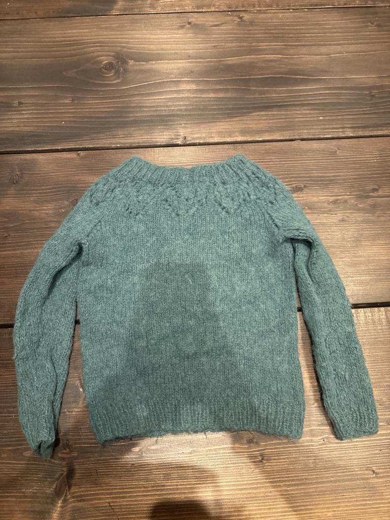 Grøn strikbluse