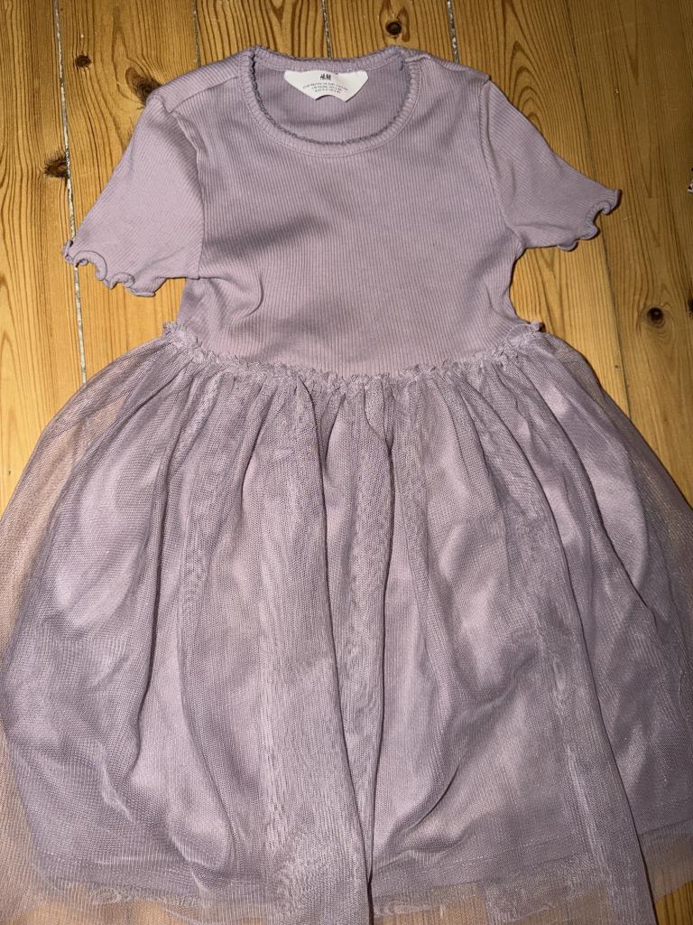 H&m lilla kjole 98/104