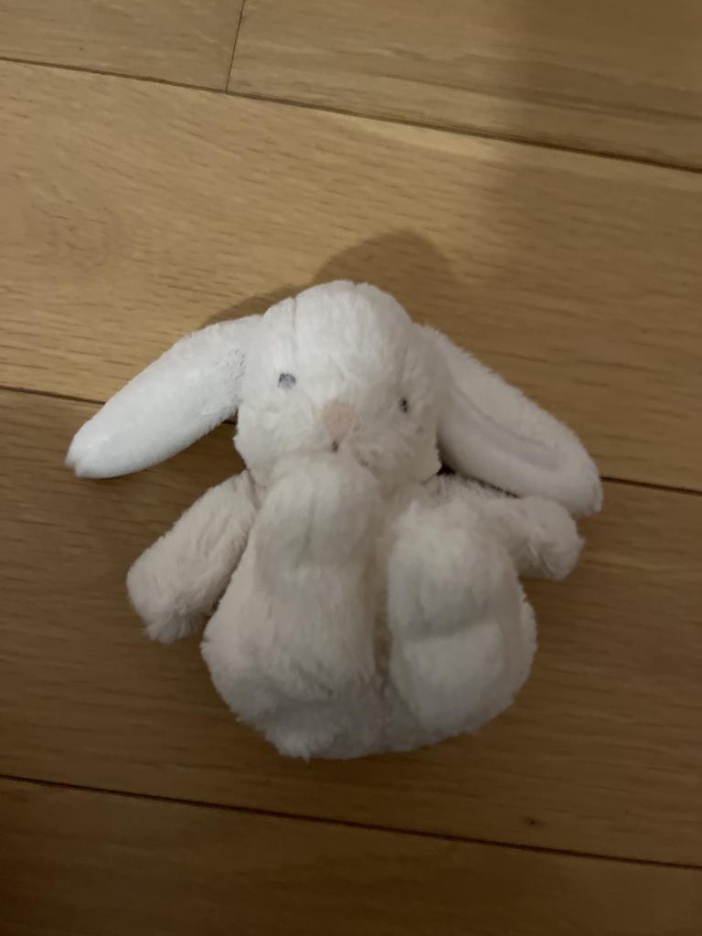 Hvid kanin bamse