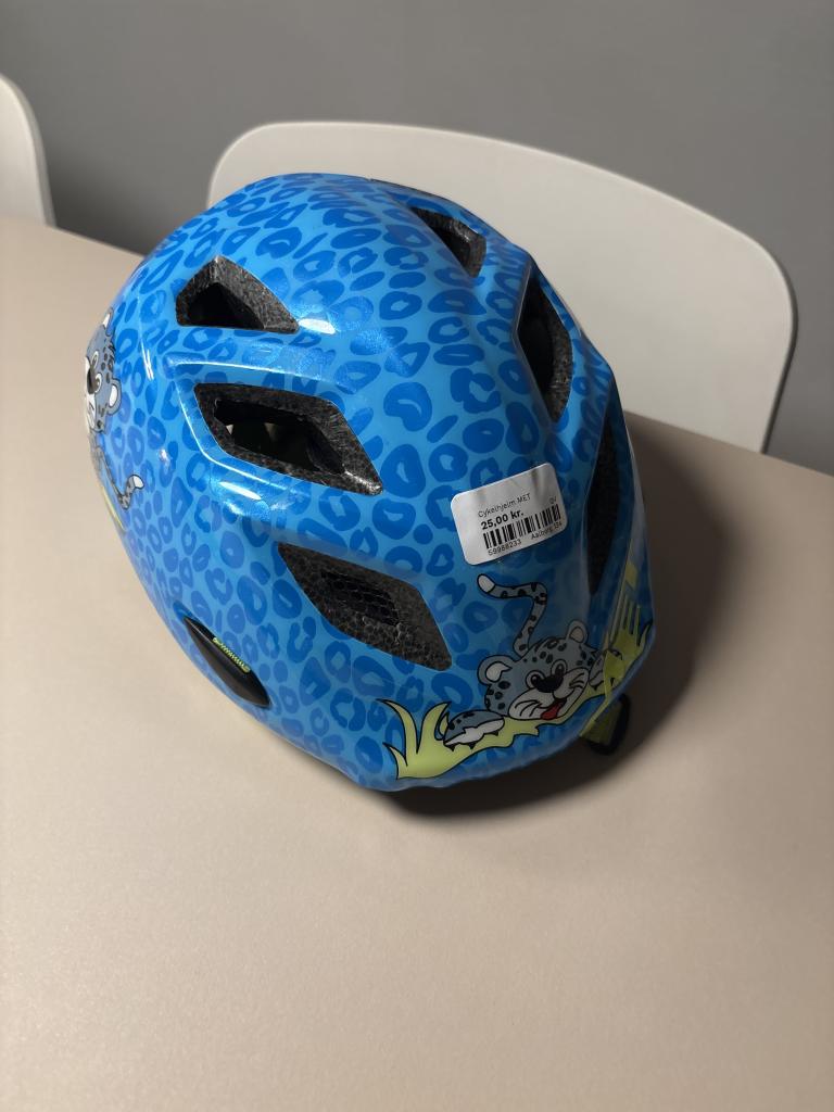 Justerbar Blå cykelhjel