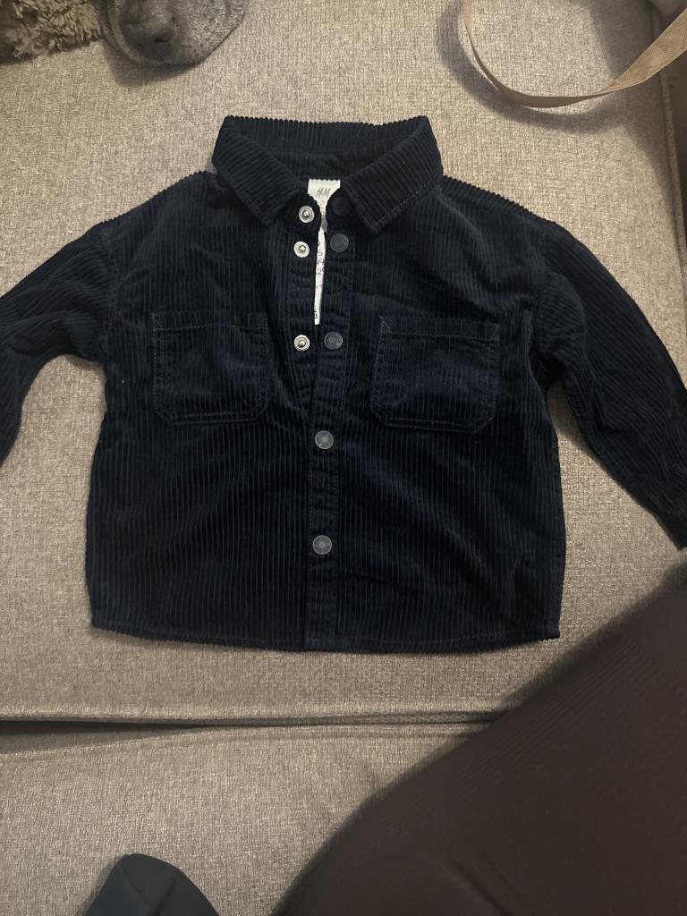 H&M fløjlsskjorte