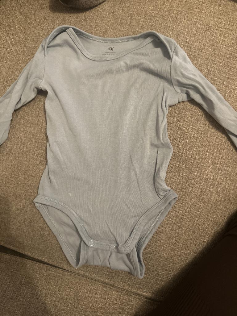 H&M langærmet body bl