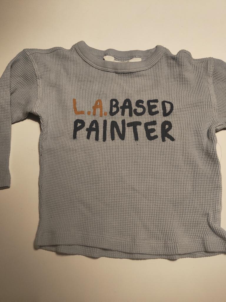 H&m bluse 98/104 blå strik