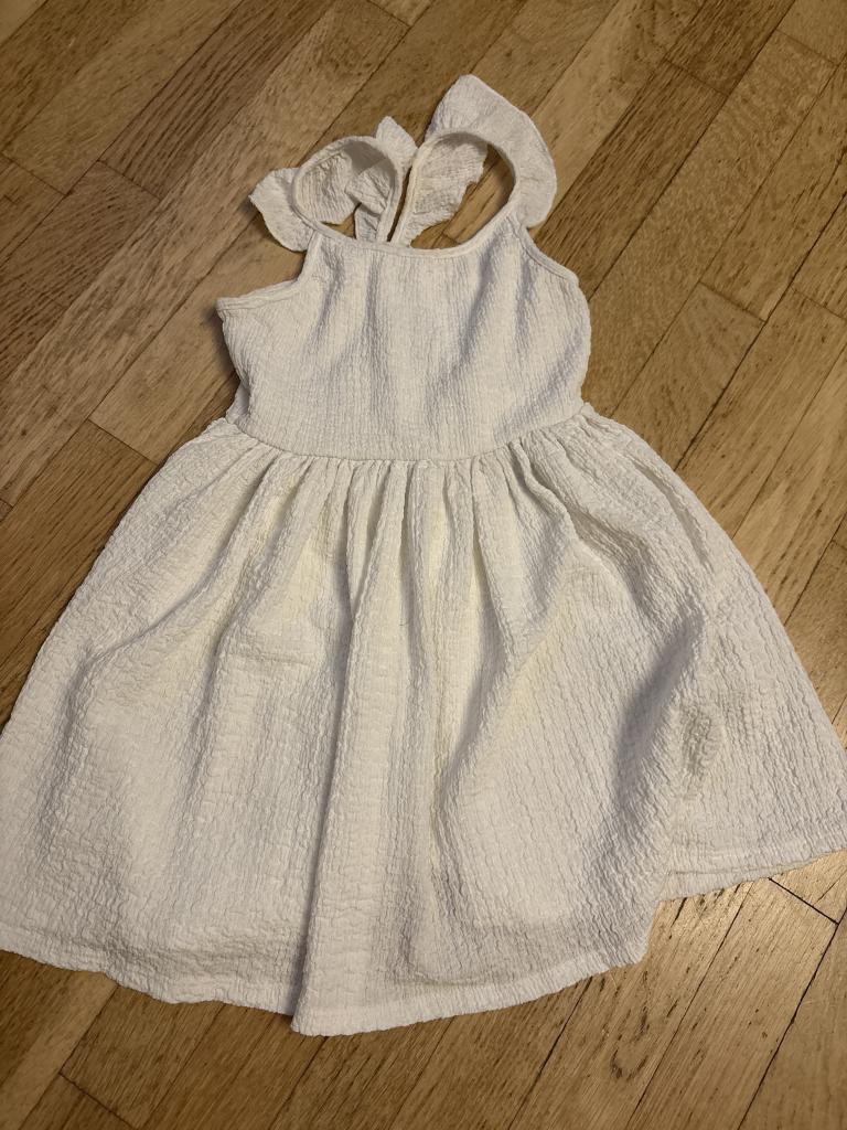 H&M hvid stropkjole 98