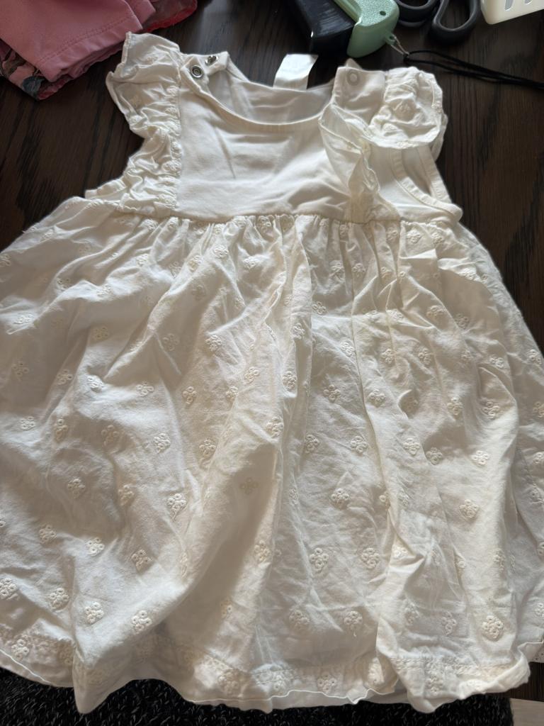 H&M hvid blonde kjole