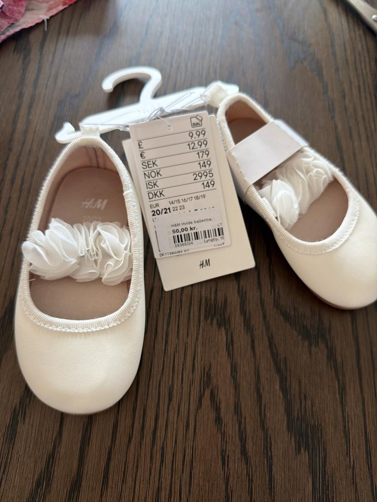 H&M hvide ballerina