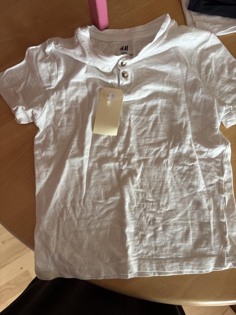 H&M hvid T-shirt 110