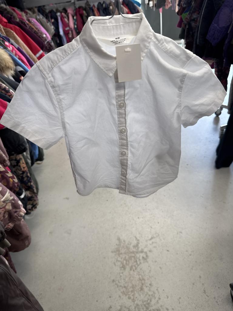 H&M hvid skjorte 92