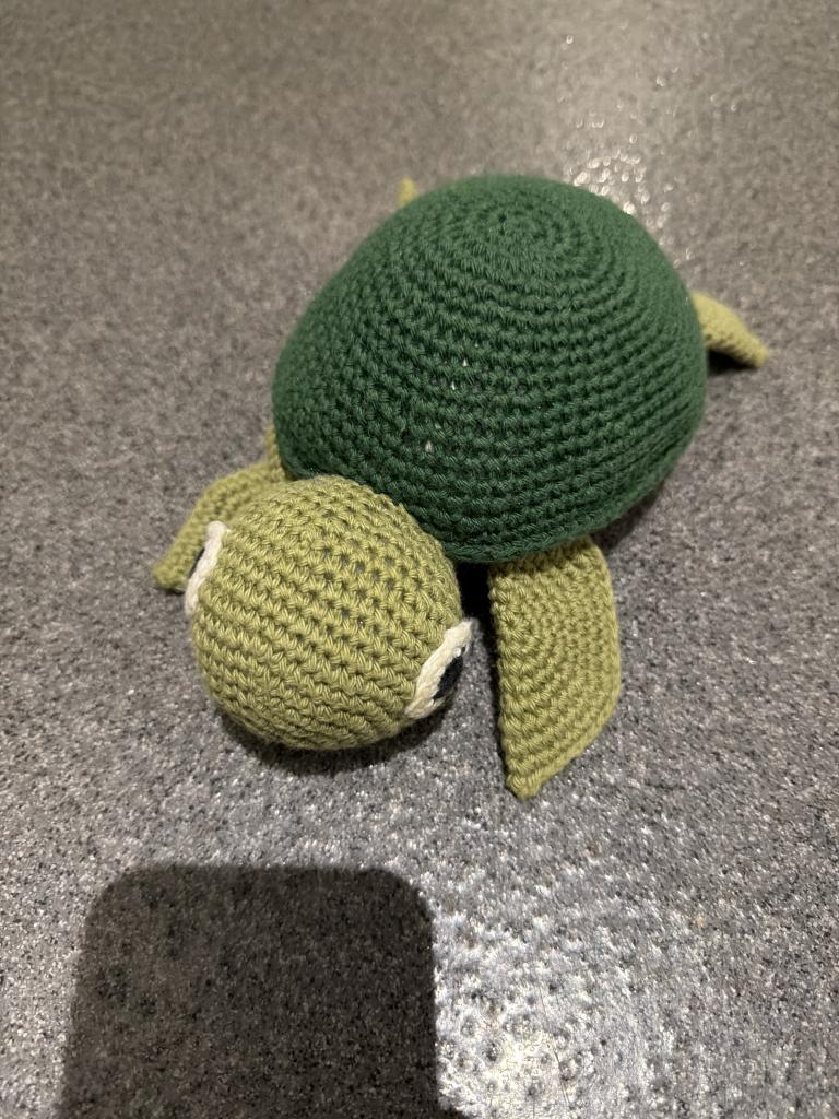 Hæklet skildpadde
