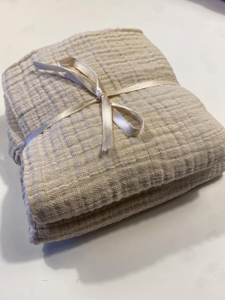 Beige 2 stk. stofbleer
