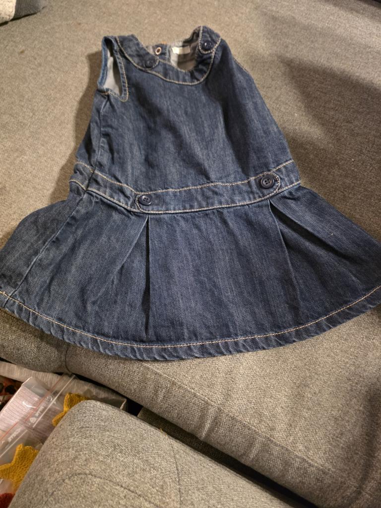 Benetton denimkjole 74