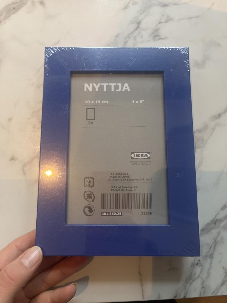 Ikea rammer blå