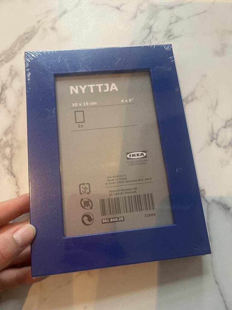 Ikea rammer blå