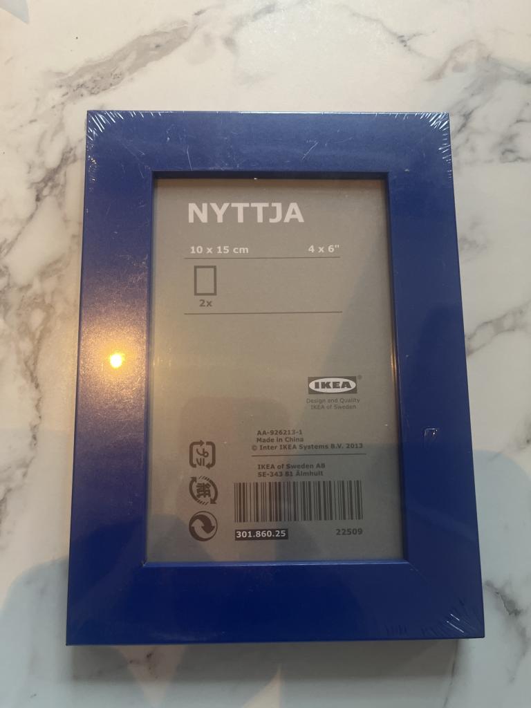 Ikea rammer blå