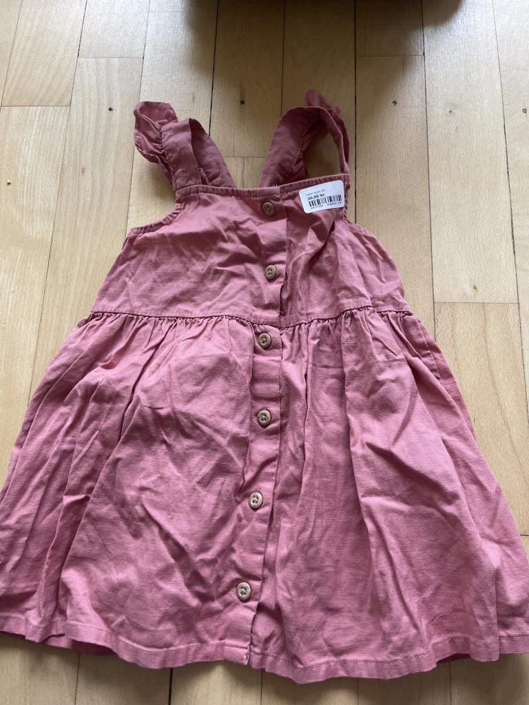 H&M lyserød kjole 80