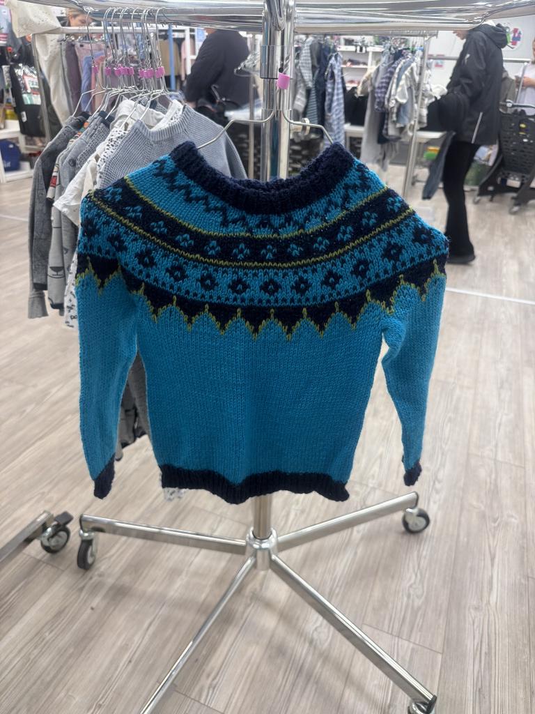 Blå striktrøje 92