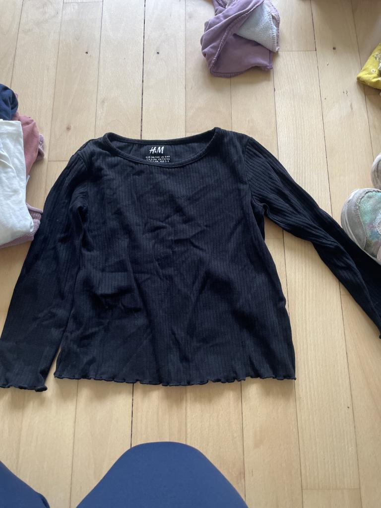 H&M sort bluse 98/104