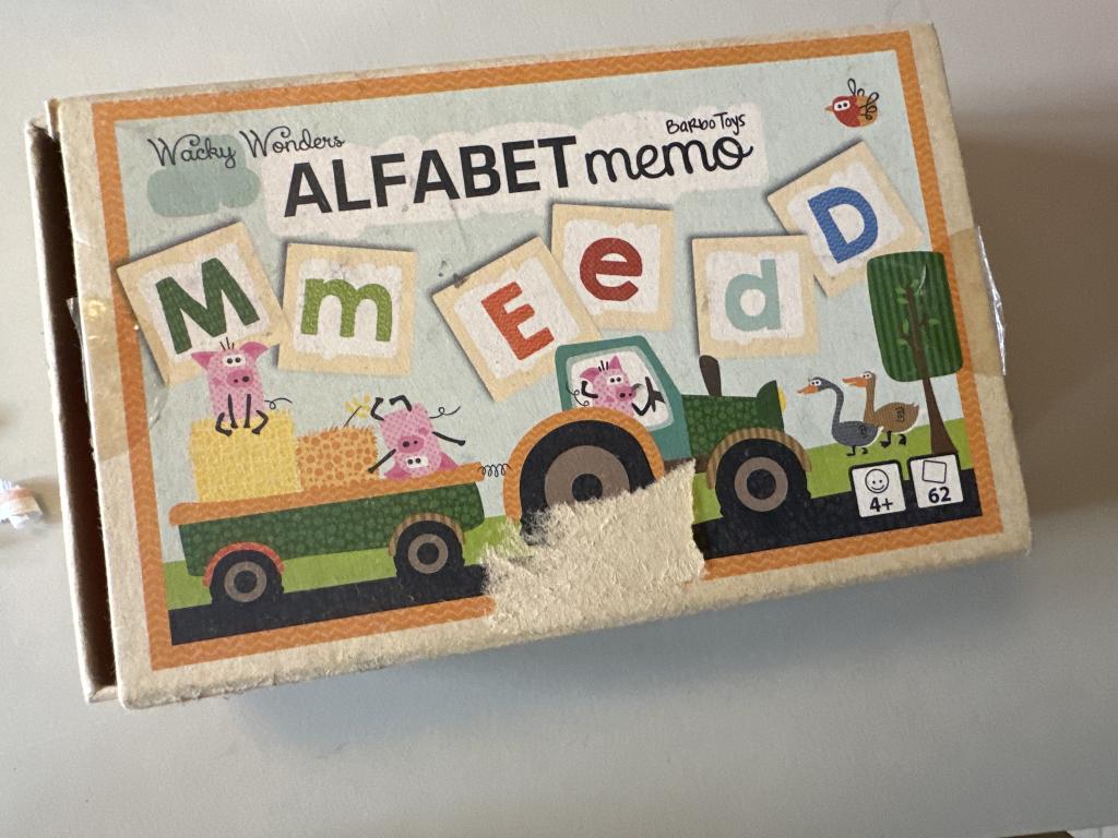 Alfabet memo spil