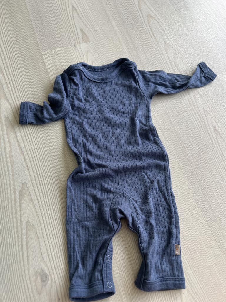Uld body blå