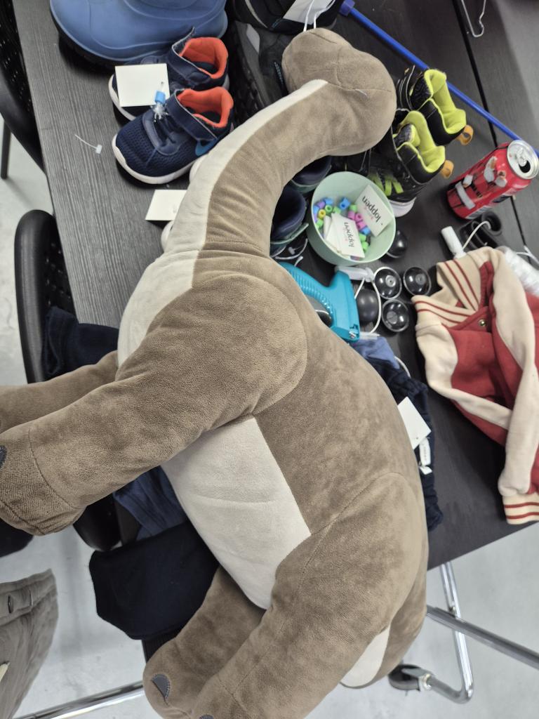 Brun dinosaur bamse