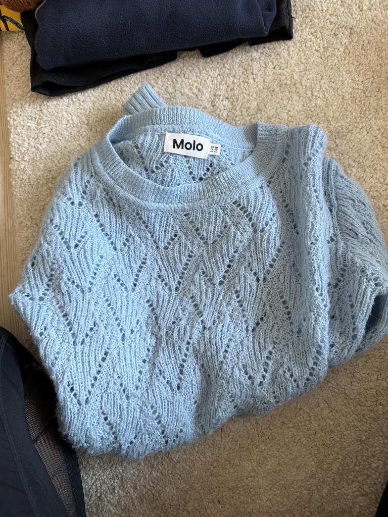 Blå MOLO strik 122/128