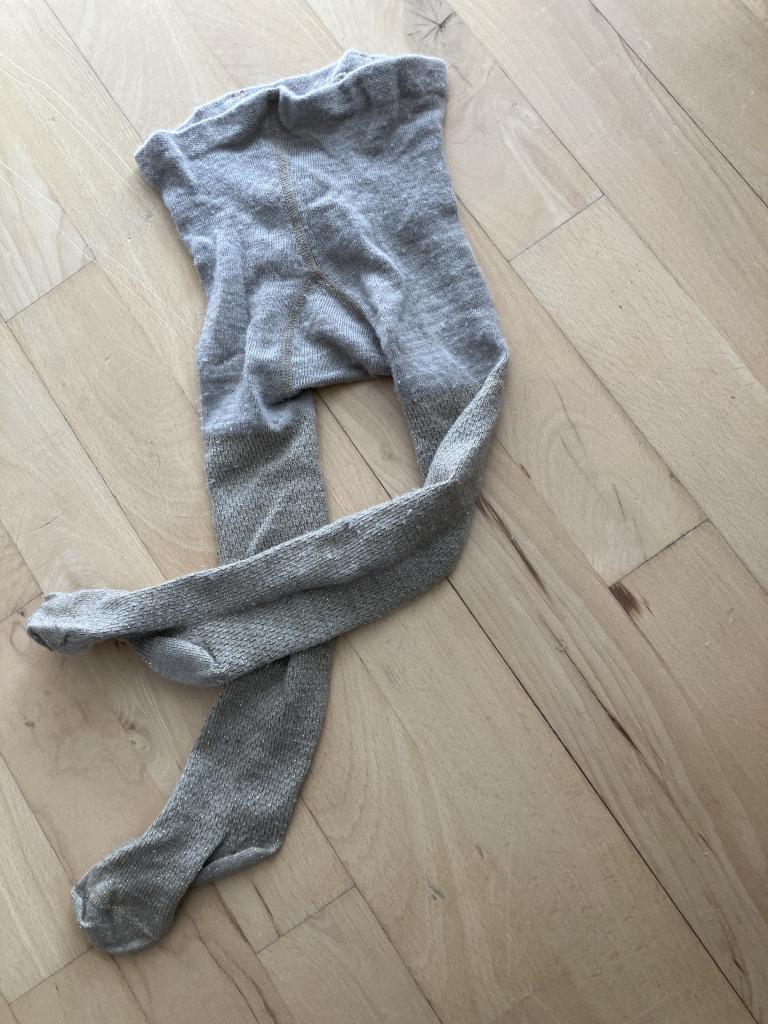 Beige uldleggings