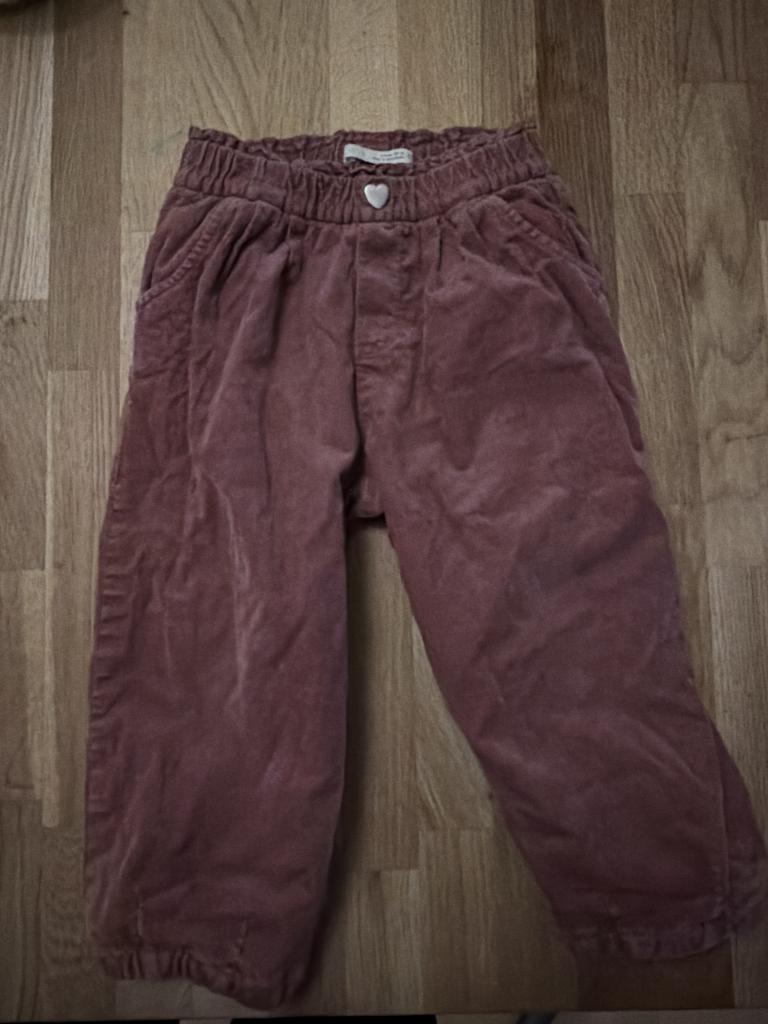Zara bukser lyserød 92