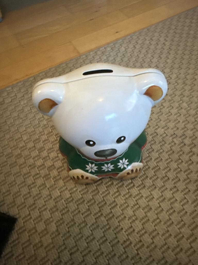 Bamse sparegris jul